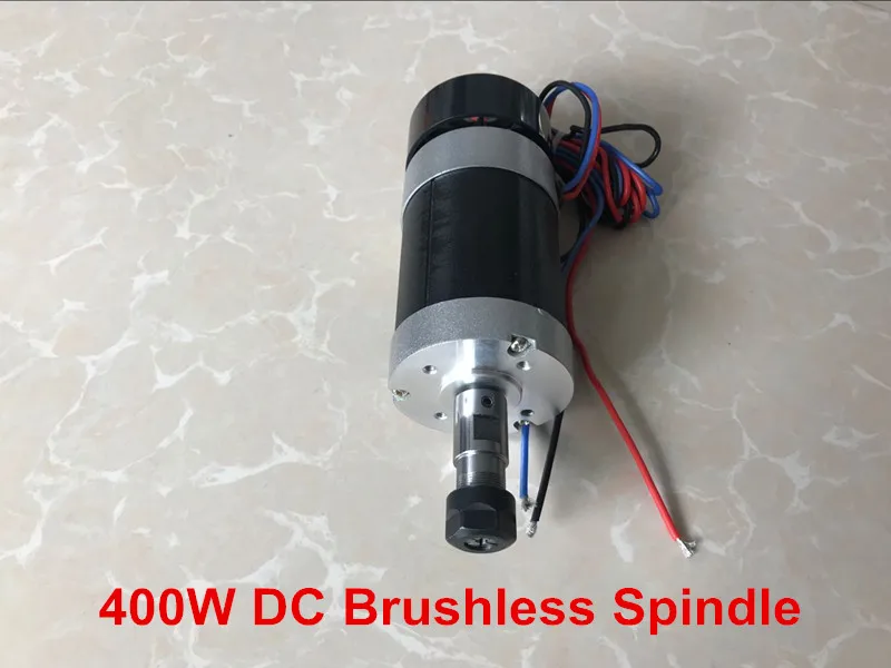 

CNC Spindle 400W Brushless DC Spindle Motor ER11 55MM Air Cooled Router Spindle For Milling Machine
