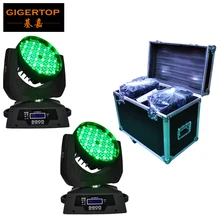 Кофр 2IN1+ 2 шт./лот 108x3 W RGBW СИД Moving головной свет ЖК-дисплей Экран DMX 12Chs Led перемещение головы с новой уникальной технологией рассеивания света 90 V-240 V Led Stage