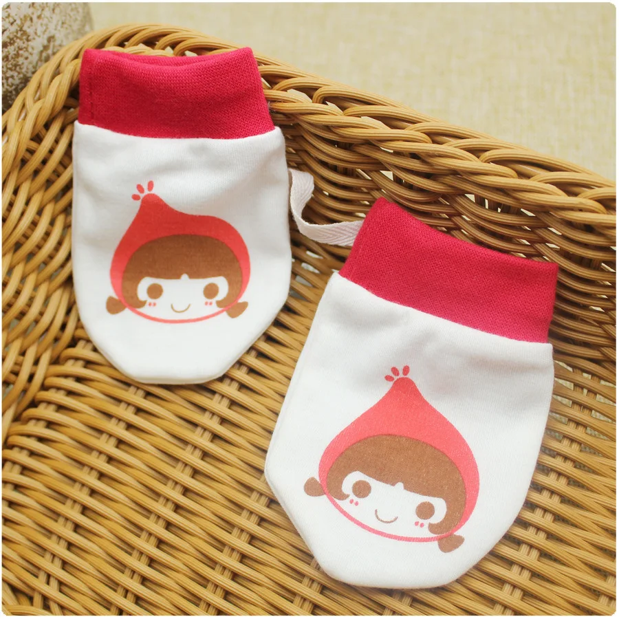 1 пара детские перчатки из 100% хлопка|newborn baby mittens|baby mittensbaby glove newborn |
