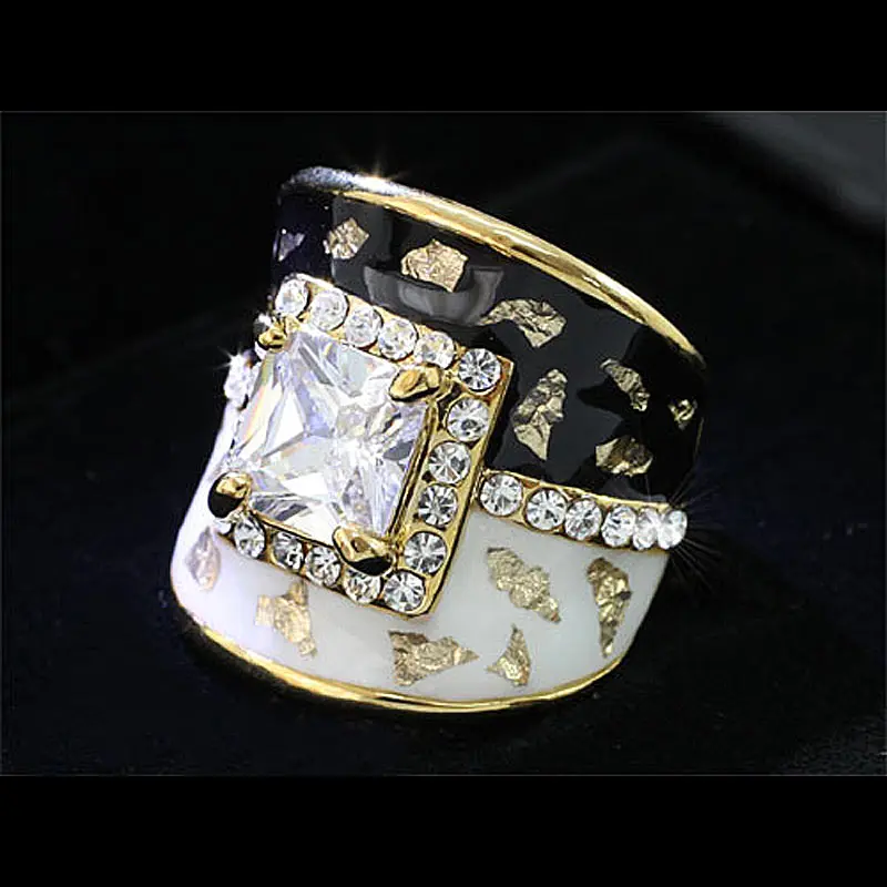 Павлин звезда 1,5 карат кольцо в винтажном стиле с австрийским кристаллом CSR172
