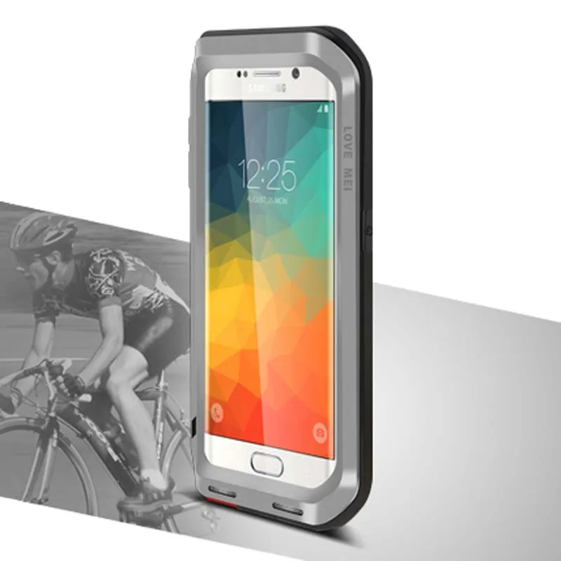 

New Original Brand Case Luxury Aluminum Metal Armor Silicon ShockProof Luxury Mobile For Samsung Galaxy Note 8 S7 S7edge JS0294