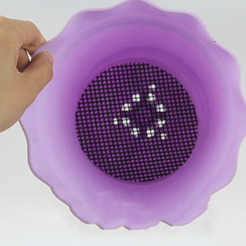 

10 Pcs Flower Pot Hole Mesh Pad Bonsai Pot Bottom Grid Mat Prevent Soil Loss Breathable Gasket