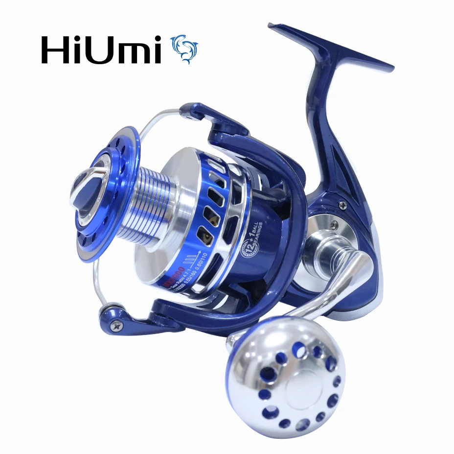

HiUmi 30KG Power Drag Saltiga Spinning Reels 6000 7000 8000 9000 10000 Heavy Duty Sea Fishing Boat Fishing Jigging Fishing Reel