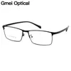 Gmei Optical Men Titanium Alloy Eyeglasses Frames for Men Eyewear Flexible Temples Legs IP Electroplating Alloy Spectacles Y7011 ► Photo 1/6