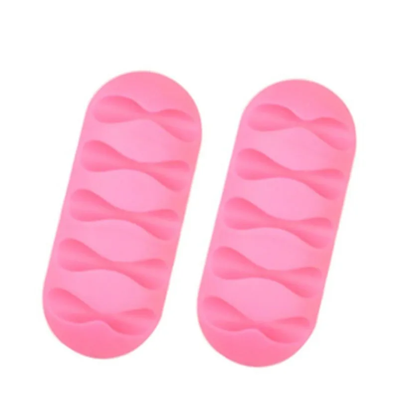 1 шт. цветной USB Кабельный органайзер, силиконовые зажимы для ...