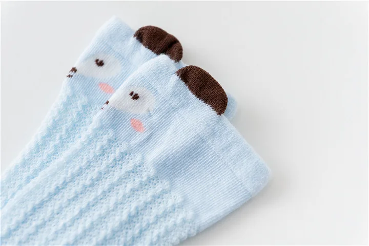 Детские носки для мальчиков и девочек, короткие носки с милым дизайном с мультипликационным принтом, красивые носки до колена для детей летние носки для малышей