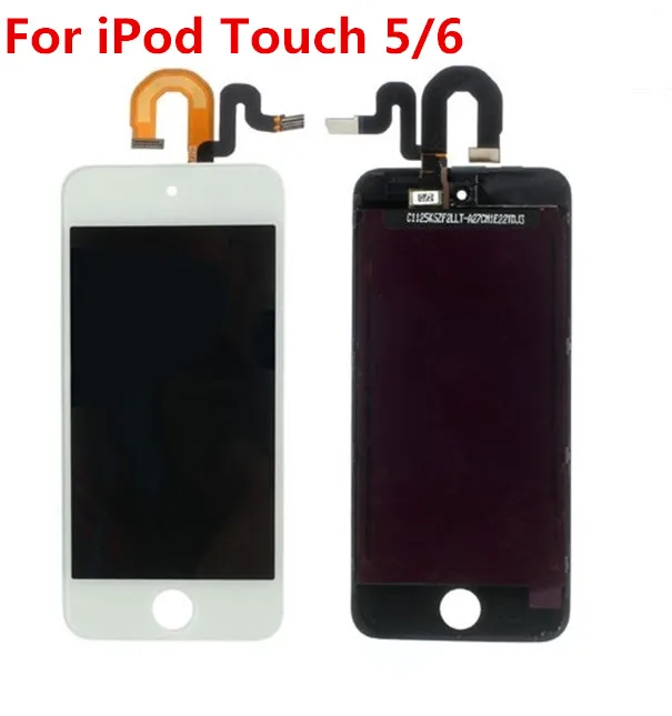 Черно-белый ЖК-дисплей для ipod Touch 5 кодирующий преобразователь сенсорного экрана