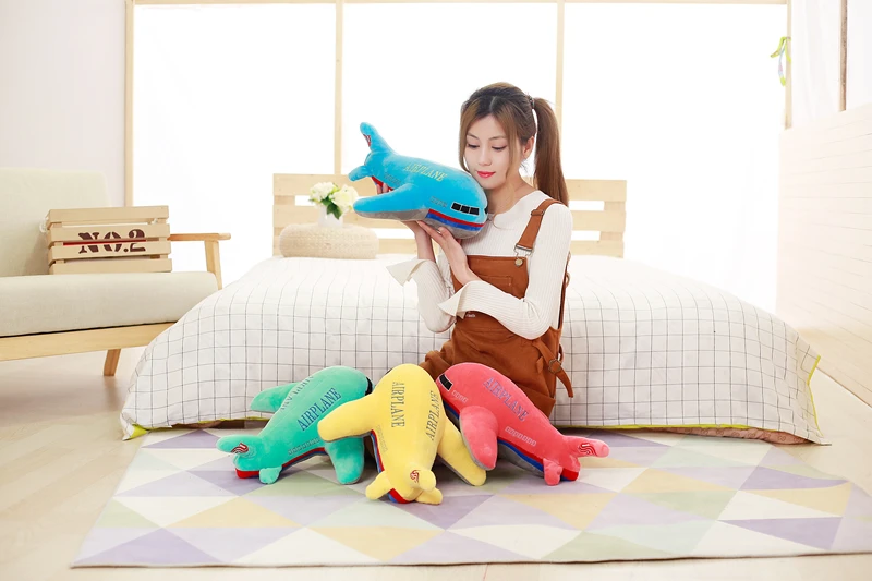 BABIQU 1 шт. 40 см Милая имитация самолета подушка супер мягкая набивная Подушка плюшевая игрушка летающие детские игрушки дети творческие кавайные подарки