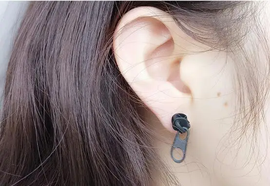 Модные ювелирные изделия классная серьга серьги панк-рок черные серьги из нержавеющей стали уникальный дизайн анти аллергия серьги для женщин или мужчин