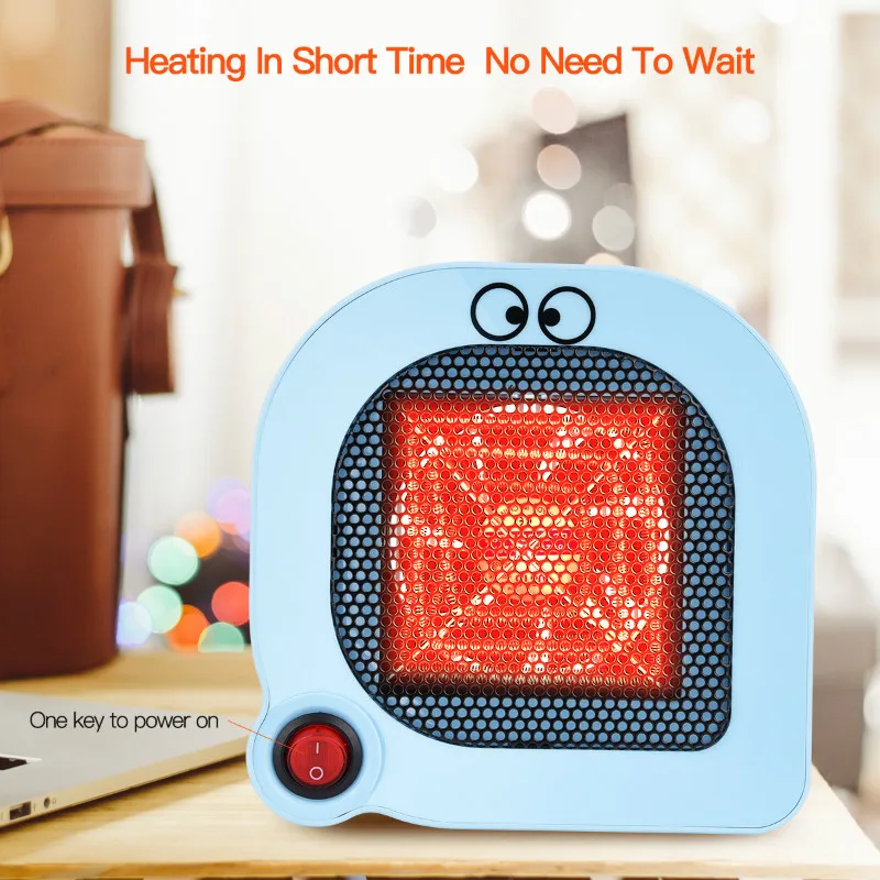 

Fast Heating Electric Air Heater Mini Mute Desktop Fan Heater Small Home Office Space Heater has Overheat Protection Function 31