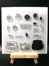 Happy Birthday Clear Silicone Stamp seal for DIY Scrapbooking photo Album Decorative Clear Stamp Sheets H020
