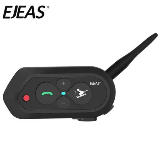 

EJEAS SKI10 1200m Bluetooth SKI Helmet Intercom Headset Big Button 500mAh AUX Auo Reconnection Firmware Upgradeable For 2 Skiers