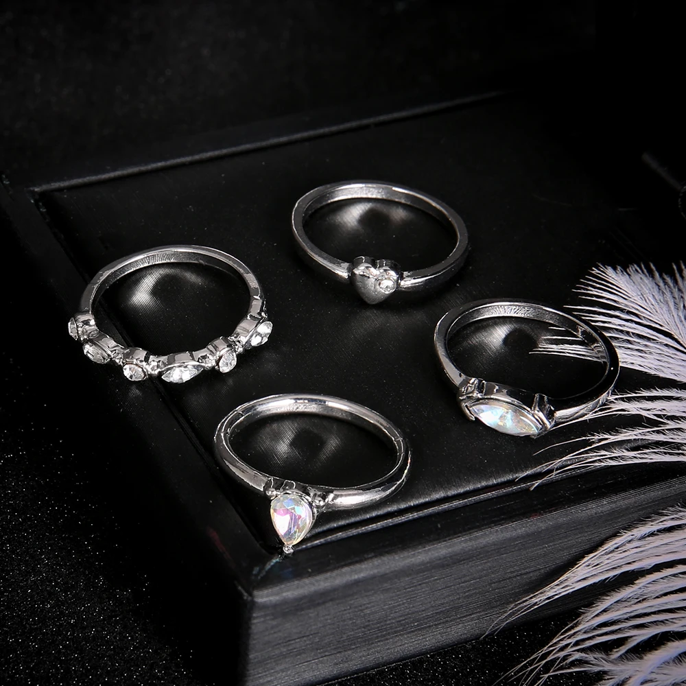 4-unids-set-cl-sico-plata-Color-cristal-Opal-coraz-n-anillos-para-las-mujeres-geom (3)