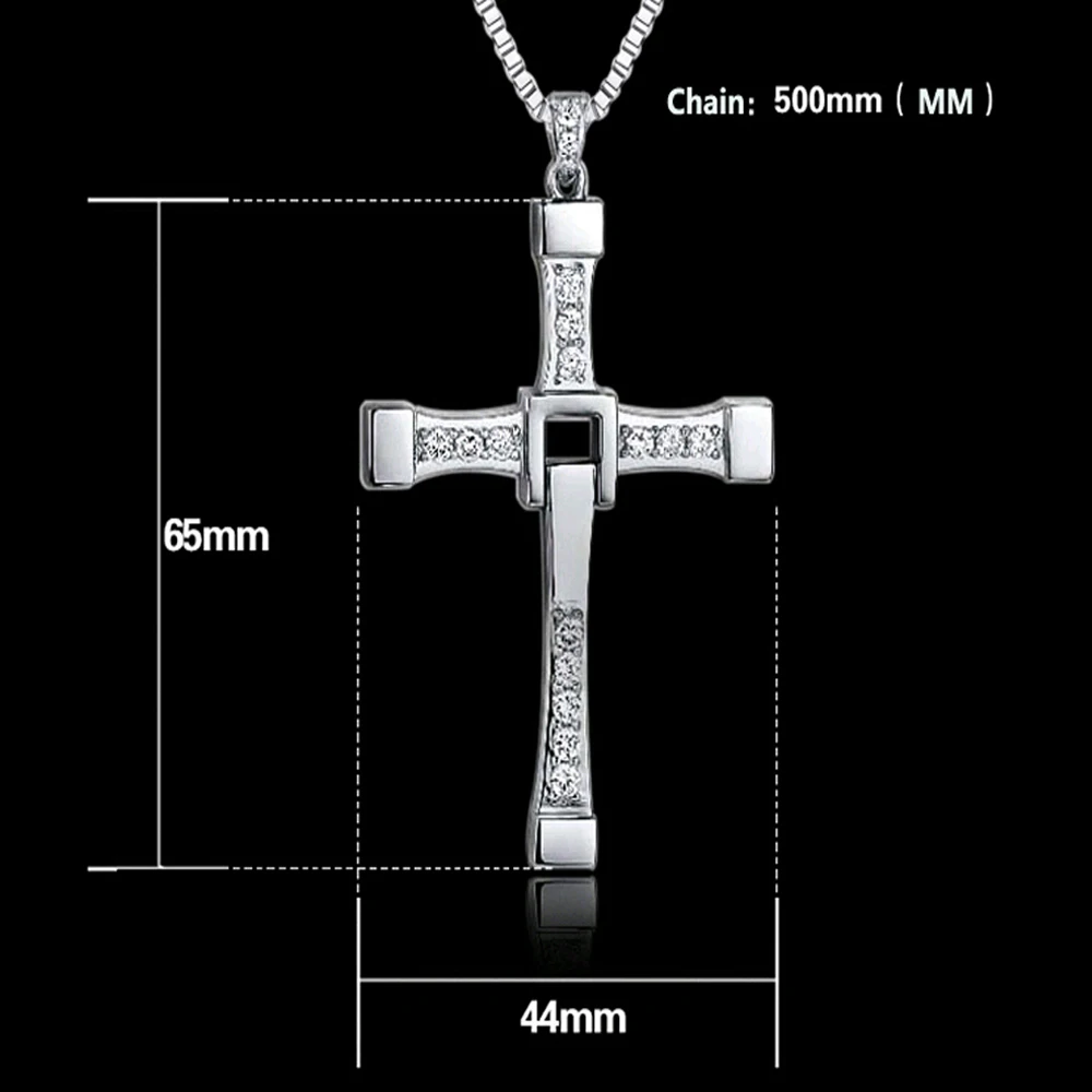 Колье ожерелье Макси ожерелье Форсаж 6 7 Жесткий газ актер Доминик Торетто/крест кулон, подарок для вашего друга