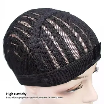 

1pcs Black Super Elastic Cornrow Cap For Weave Crochet Braid Wig Caps For Making Wigs Top Quality Weaving Braid Cap Wig Net