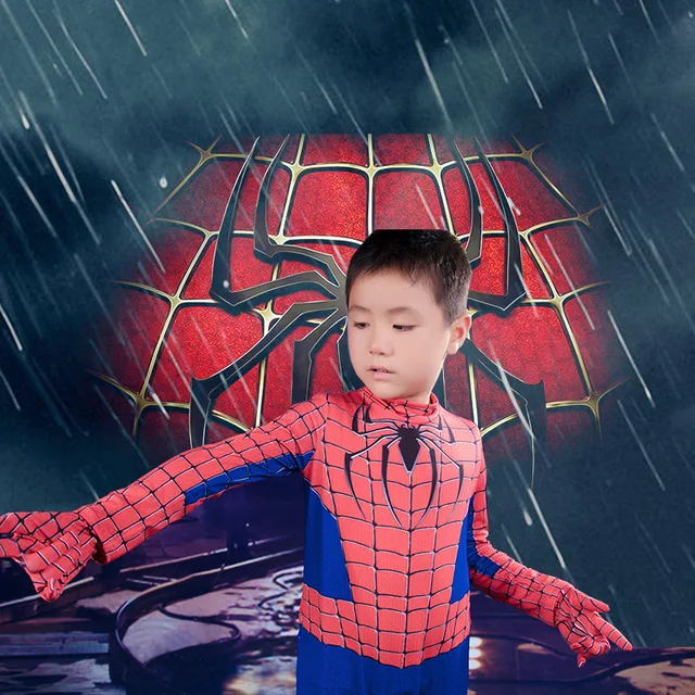 The Amazing Spider Man Cosplay Jumpsuit For Child Halloween Little Boy Spidermen Spider Men