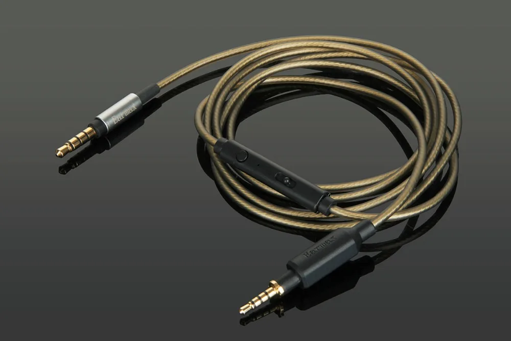 Replacement Audio Silver Plated Cable Remote Mic For JBL J55 J55a J55i J88 J88a J88i OVER EAR HEADPHONES