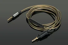 Replacement Audio Silver Plated Cable Remote Mic For JBL J55 J55a J55i J88 J88a J88i OVER EAR HEADPHONES