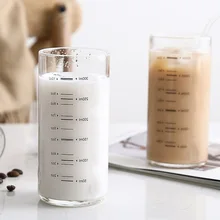 Утолщенные 300 мл стеклянный мерный стакан термостойкие молоко/вода/Йогурт/сок чашка для завтрака