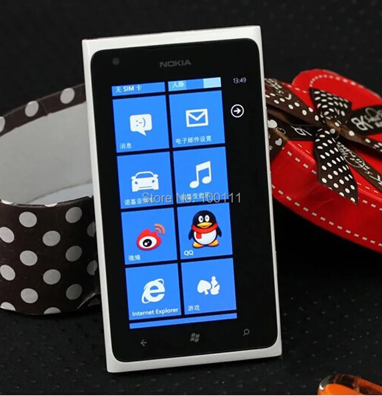 Восстановленный Nokia Lumia 900 разблокированный Windows мобильный телефон 8.0MP rкамера WIFI GPS 3g сотовый телефон