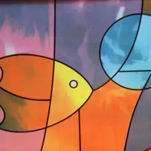 Утолщение синхронизация стекло клейкой пленки скраб наклейки стикер пленок для ванной туалет стекло бумаги рыбы