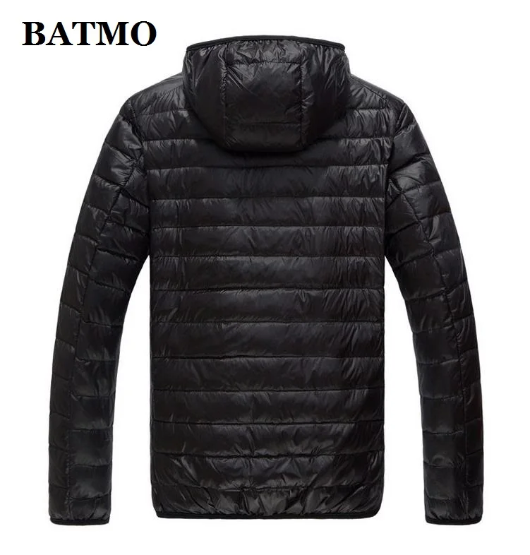 BATMO Новинка осени 2019 высокое качество 80% белый утиный пух Мужская тонкая синяя