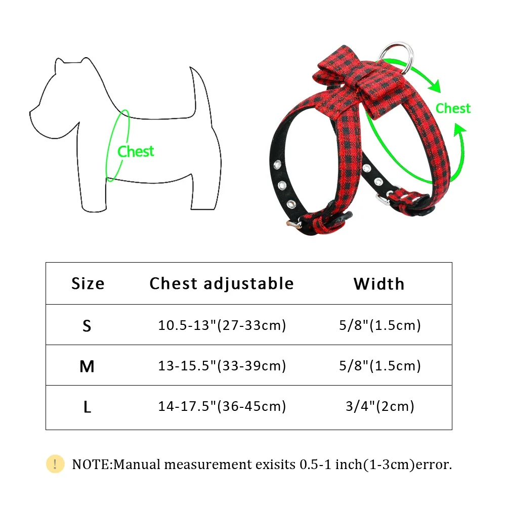 Регулируемый бантик собачий жгут Мягкий щенок бантик жгут клетчатое Полосатое ожерелье аксессуары для маленьких средних домашних животных Чихуахуа Мопса