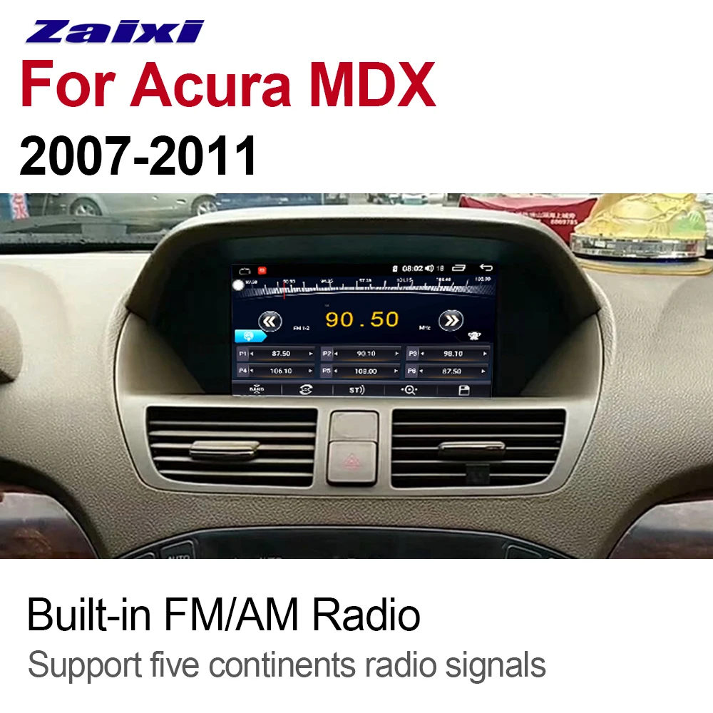 Sale ZaiXi Auto Radio 2 Din Android Car Player For Acura MDX 2007~2011 GPS Navigation BT Wifi Map Multimedia system Stereo Radio 2