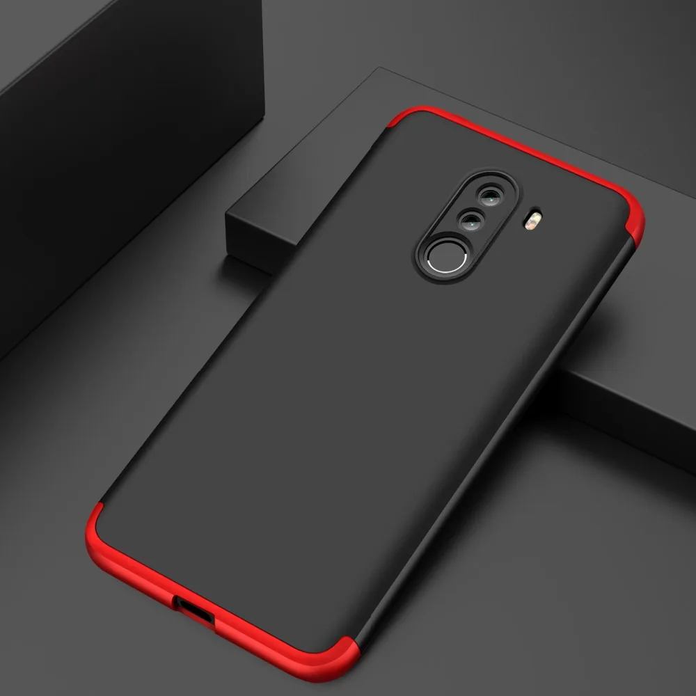 

GKK Case for Xiaomi POCOPHONE F1 Case Cover 360 Full Protective Anti-knock 3 in 1 Hard Matte Cover for original Redmi 4X Cover