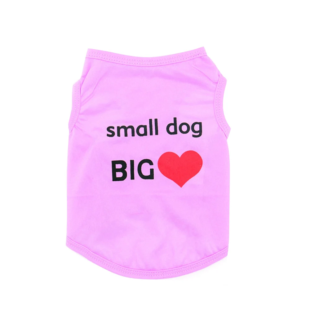 Летние собака жилетка, одежда для домашних животных футболка для собак Костюмы домашних животных малых и средних собак классный полиэстеровый одежда для домашних животных, декоративная одежда - Цвет: Фиолетовый