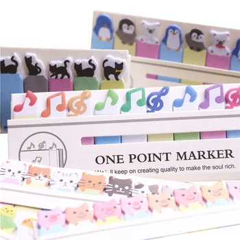 

3 pcs Convenience Stickers Memo N times Cash Sheep Penguin Frog Small Black Cat Cartoon Panda Cat Note Parrot Pig Love Office