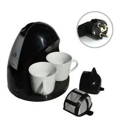 DMWD 350 Вт 2 чашки капельный Кофе чайник чай яйцеварка электрическая автоматическая эспрессо Кофейная машина для домашнего кафе для 1-2 человек