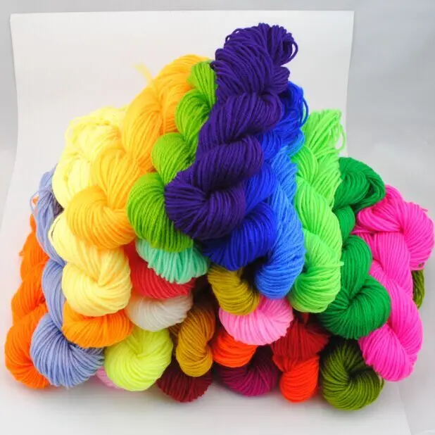 Acrylic Hand Knitting Yarns For Kids Eco friendly Dyed Baby Yarn For Knitting 660g/lotin Yarn
