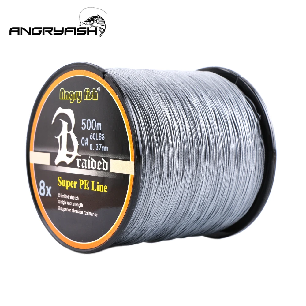 Angryfish Wholesale 500 Meters 8 Strands Braided Fishing Line 8 Colors  Super Strong Pe Line - Fishing Lines - AliExpress