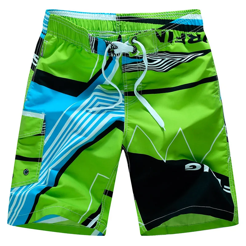 M 3XL Men Printing Summer Beach Shorts Loose Surfing Quick Drying