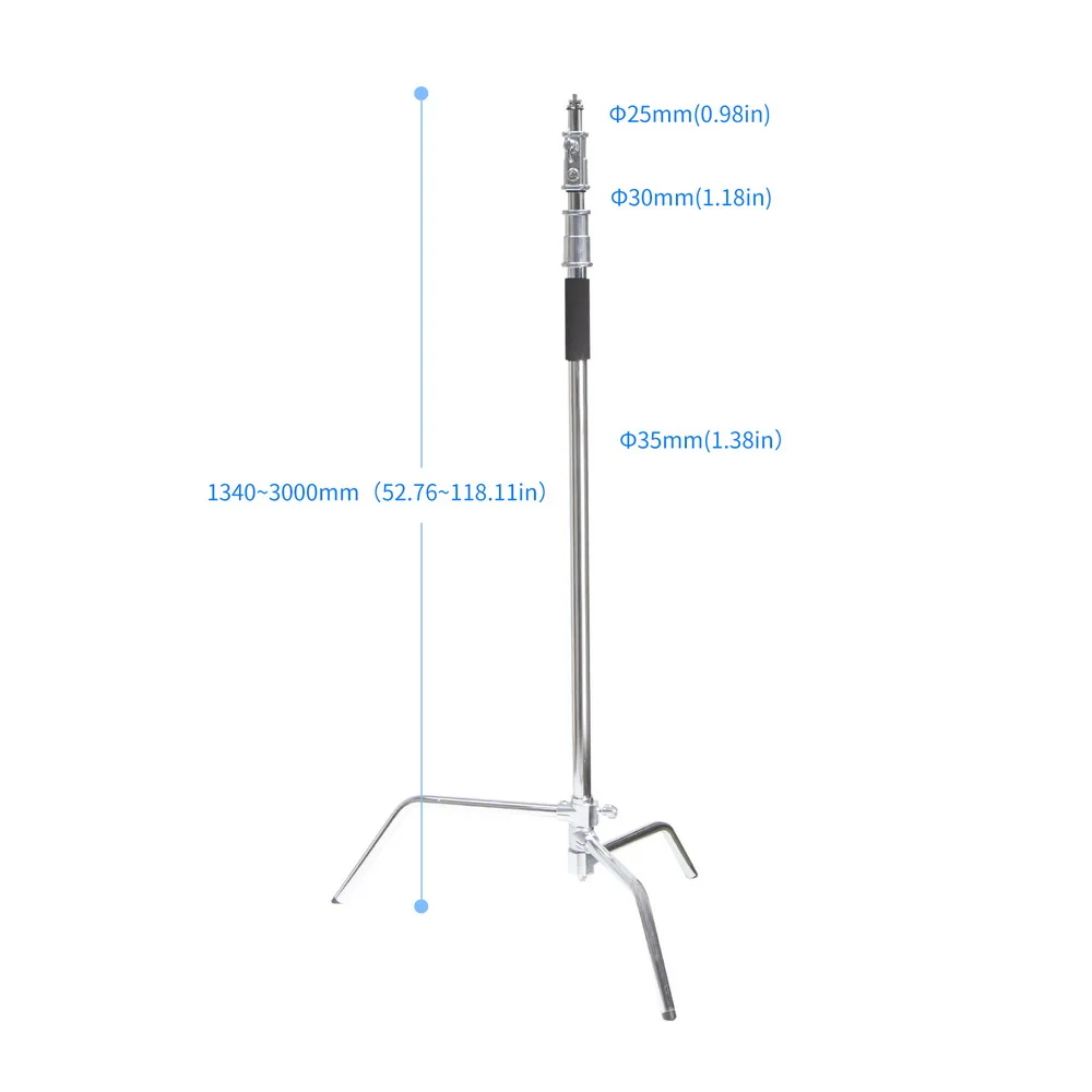 Duty Max Высота 10 футов/3 м Регулируемая световая подставка для крепления стробоскопических огней, отражателей, зонтов, софтбоксов студии