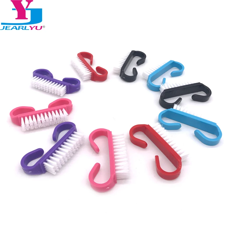 

50 Pcs Professional Nail Art Cleaning Brush Manicure Polish Gel Accessory Plastic Handle File Manicure Pedicure Tool Dust Remove