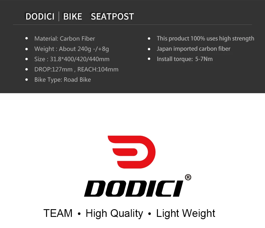 2018NEW DODICI TEAM Carbon Handlebar Road Bicycle Road Race Bicycle Handle Bike Pearl Lacquer Paint Gloss Handlebar Cycling part