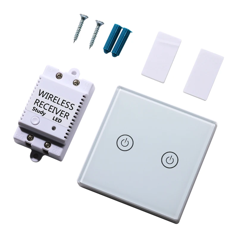 

Aiboo Smart Remote Control Touch Switch Wireless RF 433MHz Relay Receiver AC Power Supply 100v-240v 10A Transmitter Controller