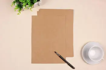 

21*29.7cm A4 Brown Kraft Paper 250gsm Blank Kraft Paper 200pcs\lot