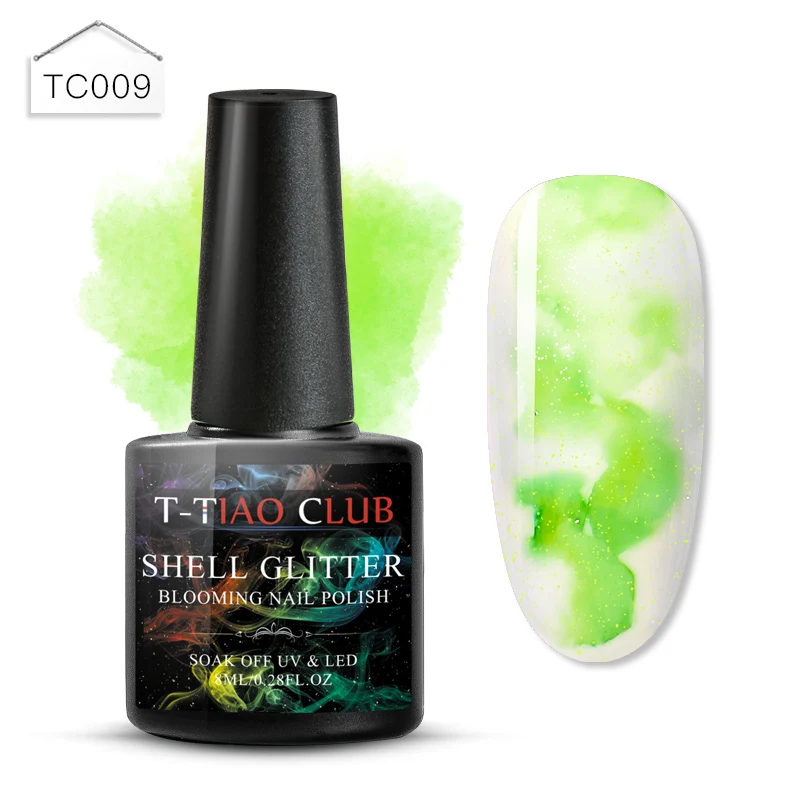 T-TIAO CLUB Blooming Painting Nail Gel Polish Effect Flower Blossom Nails Gel Soak off UV Gel Varnish Manicure Nail Art Lacquer - Цвет: ES03414