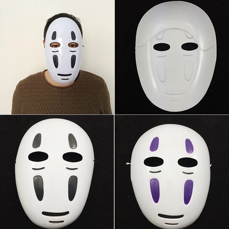 Kaonashi Style Spirited Away No Face Mask Faceless Cosplay Helmet Fancy 