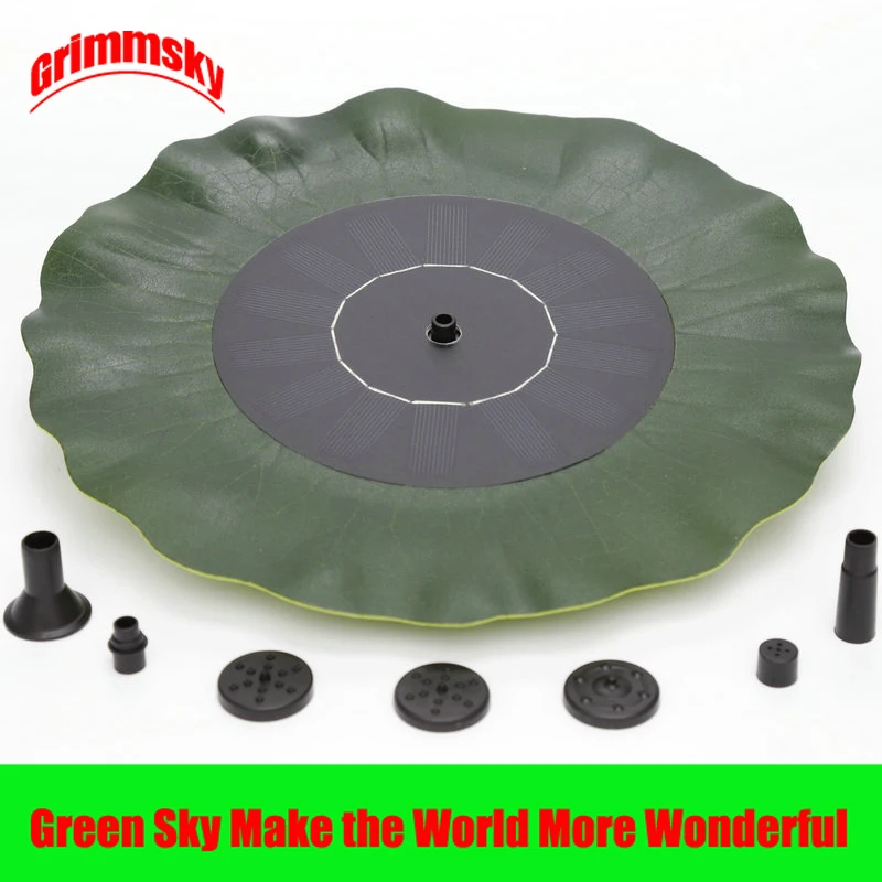 

Max Spray Height 70CM Lotus Leaf Pool Pond Outdoor Solar Panel Home Garden Decoration Solar Fountain for Garden