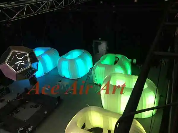  Portable inflatable office tent with attractive led lightswhite meeting room inflatable office stru