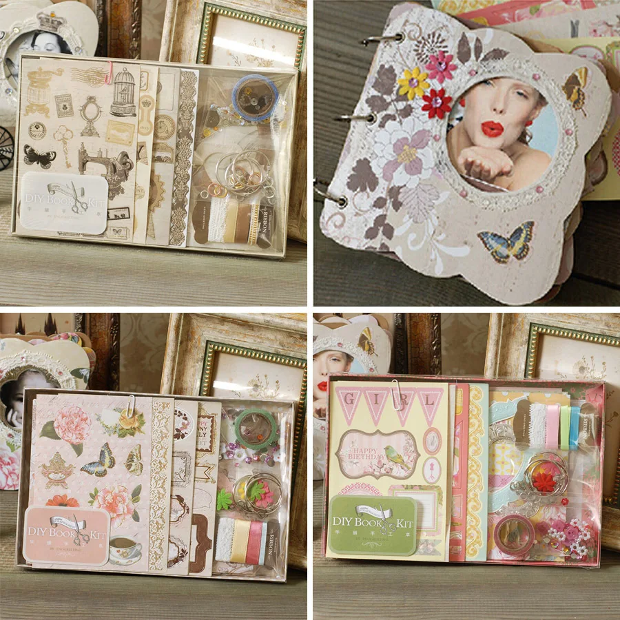 Buy DIY Photo Album,Vintage chipboard album kit 3 Ring