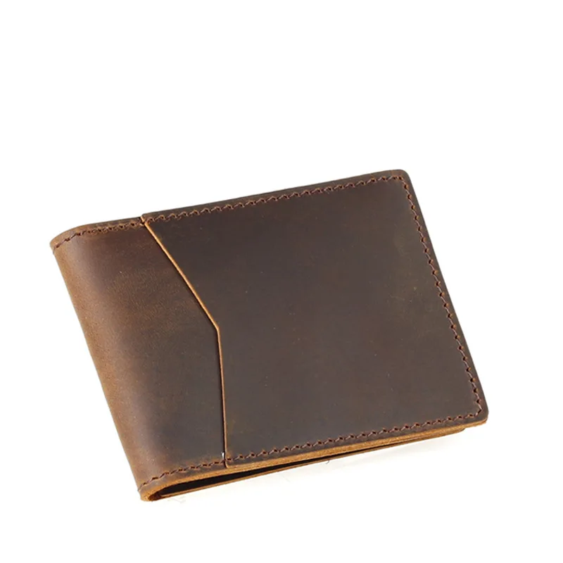 

Handmade Genuine Leather Drivers License Wallet Retro Crazy Horse Leather Driving License Holder Minimalist Card Holder