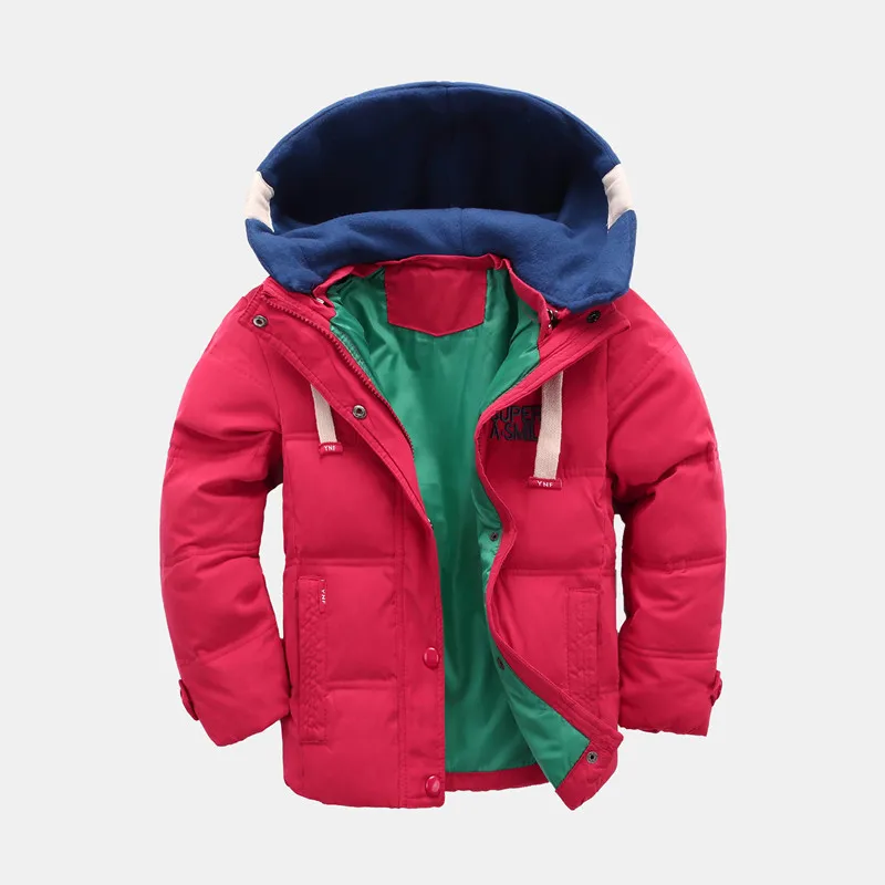 New Winter Jacket Baby Boy Warmer Hooded Kids Coats Veste Enfant Garcon
