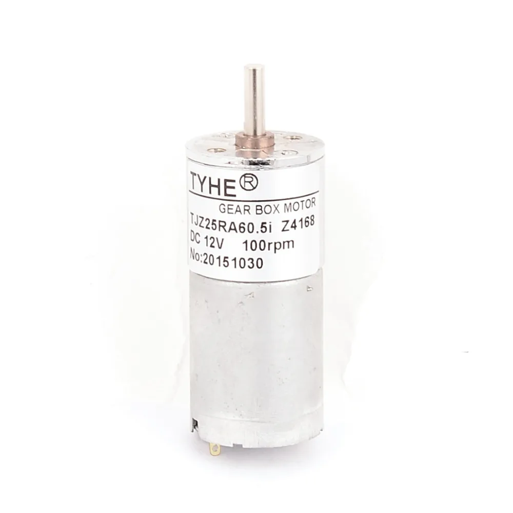 

Uxcell Newest 1Pcs DC 100RPM 12V High Torque Electrical Low Speed Solder Cylindrical Gear Box Motor