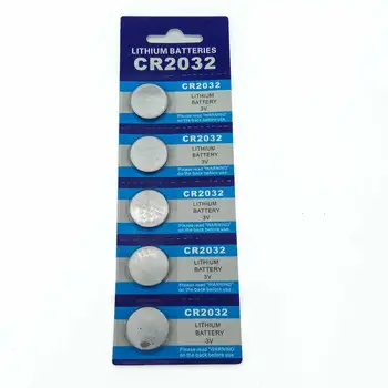 

SkoTeRy Free shipping 100Pcs Card 3V CR2032 Lithium Battery BR2032 DL2032 ECR2032 CR 2032 Button Coin Cell Batteries