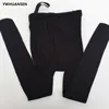 Spring Autumn Velevt Tights For Pregnant Women Adjustable High Waist Maternity Pantyhose U-shaped Belly Support Sock 3